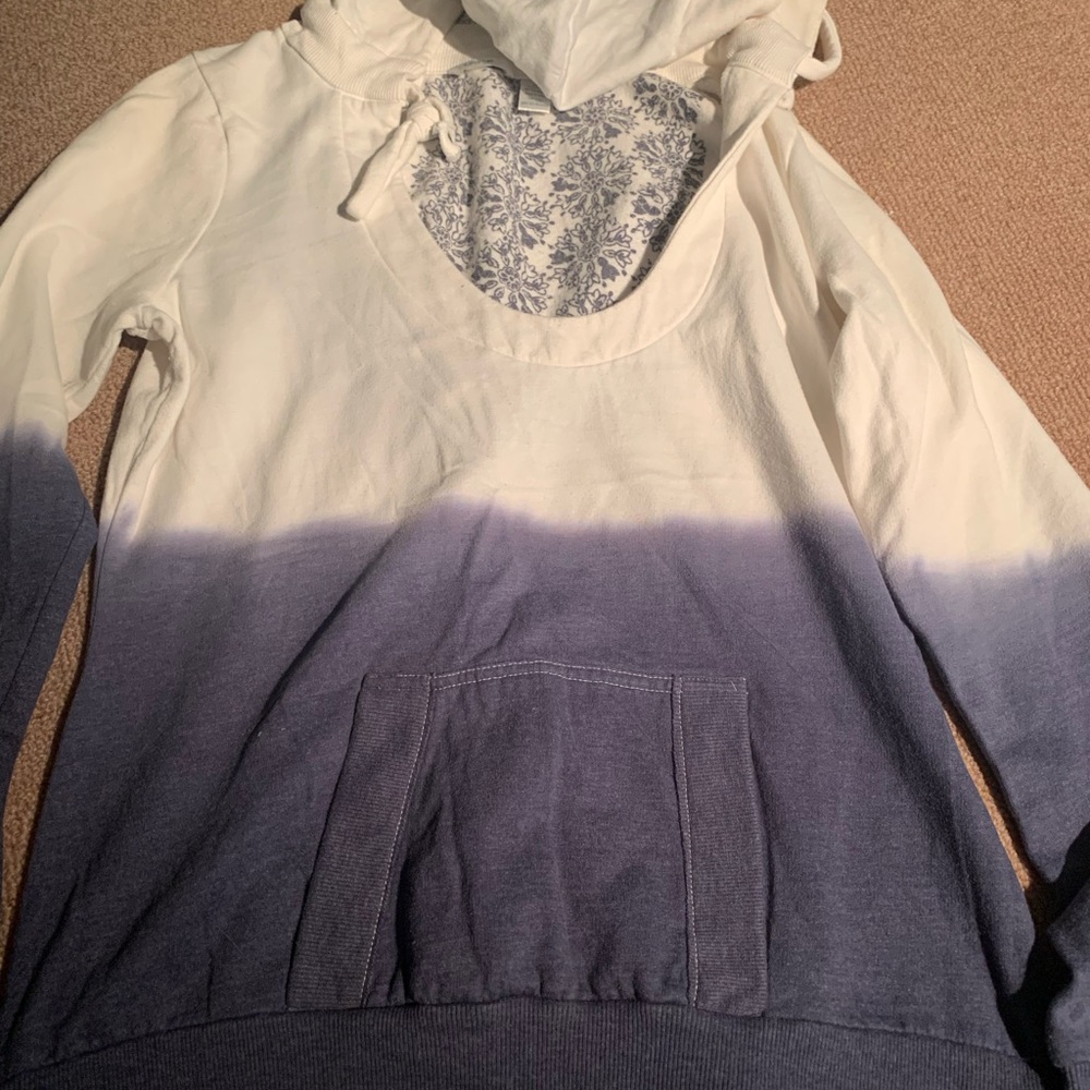 Lounge blue and white sweater